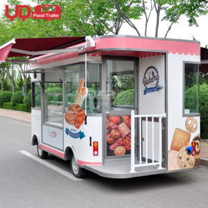 Electric 4 Wheels Fast Food Truck Hot Dog Cart Taco Truck Ice Cream Kiosk Mobile Coffee Shop For Sale