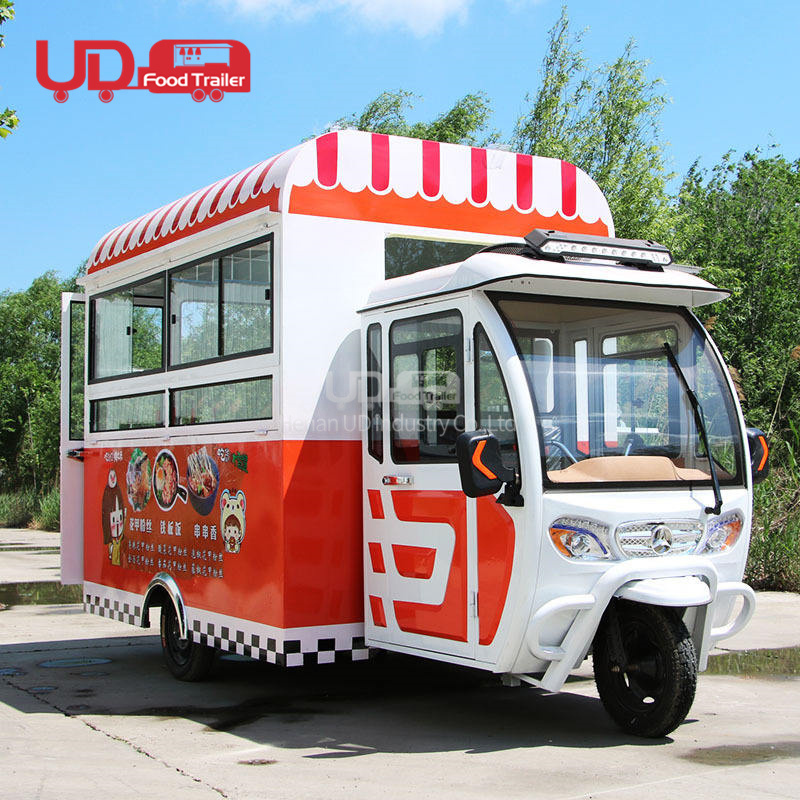 Gasoline/Electric Food Truck Catering Van Coffee Cart Bike Piaggio Ape Mobile Kitchen Tuk Tuk Food Truck For Sale