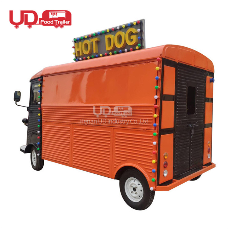 Hot Sale Electric Food Bus Baked Potato Food Cart Mobile Catering Van Retro HY Food Truck