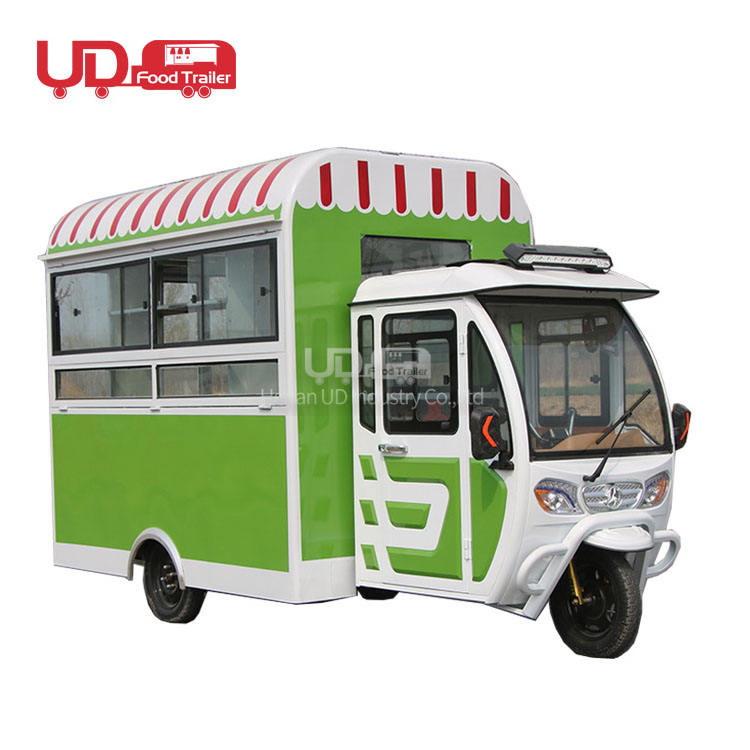 Gasoline/Electric Food Truck Catering Van Coffee Cart Bike Piaggio Ape Mobile Kitchen Tuk Tuk Food Truck For Sale