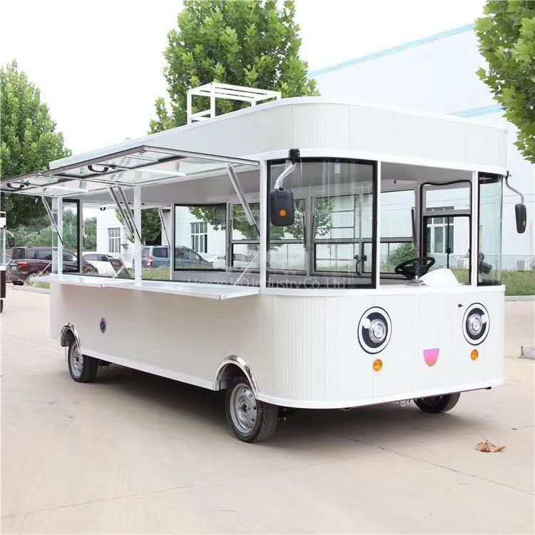 Electric Food Cart Juice Coffee Van Mobile Kitchen Pizza Candy Cart Ice Cream Shop Taco Hot Dog Truck Bus Food Truck