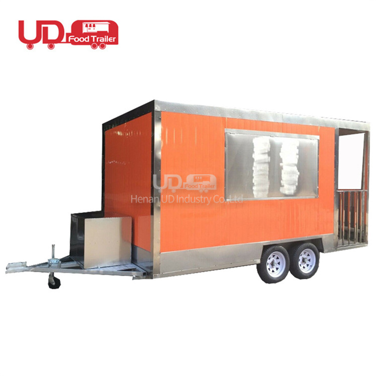 Street Imbisswagen Food Carts Popcorn Hamburger Food Truck Kiosk Concession Food Trailers Fully Equipped For Sale