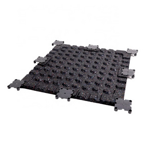 Gym Flooring Set - Composite Gym Rubber mat, Buckle Type Puzzle Rubber Tiles Protective Ground Surface Protection, Play Workout