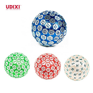 Udixi Two-Color Metal D100 100 sides Spherical Dice Gambling Casino Dice