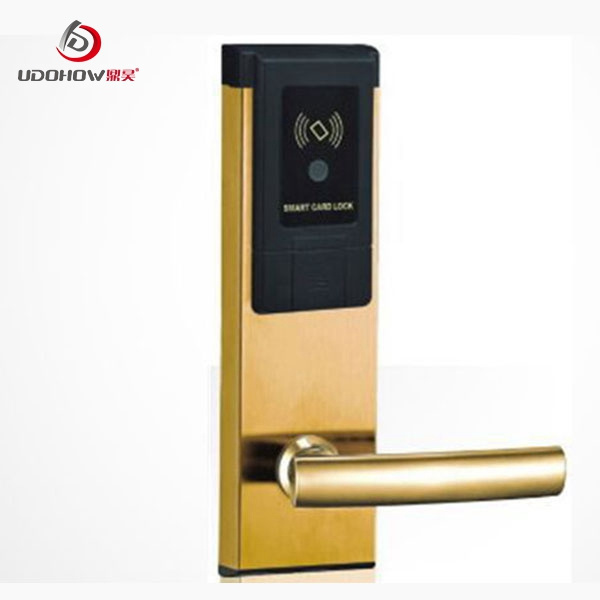 Hotel Locking System Udohow classic style Model Hot Sale Card Key Door Lock