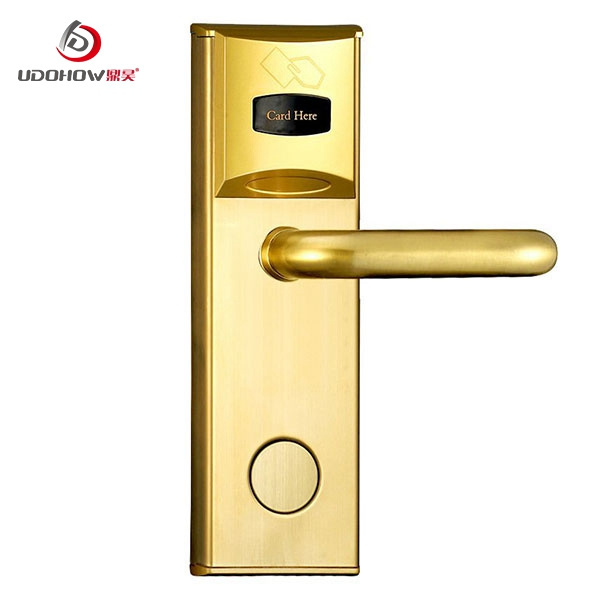 Hotel Locking System Udohow classic style Model Hot Sale Card Key Door Lock