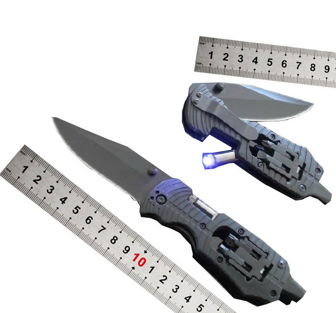 OEM lead the industry wholesale price utility knife LED flashlight tactical knife survival hunting outdoor tools screwdrivers