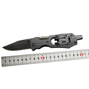 OEM lead the industry wholesale price utility knife LED flashlight tactical knife survival hunting outdoor tools screwdrivers