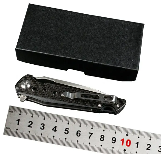 OEM High Quality carbon fiber Handle Outdoor Camping Knife Folding d2 steel knife fold knife