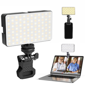 Rechargeable Selfie Light with Clip and Adapter for Fill Light  Pictures Phone Video Conferencing Portable Light