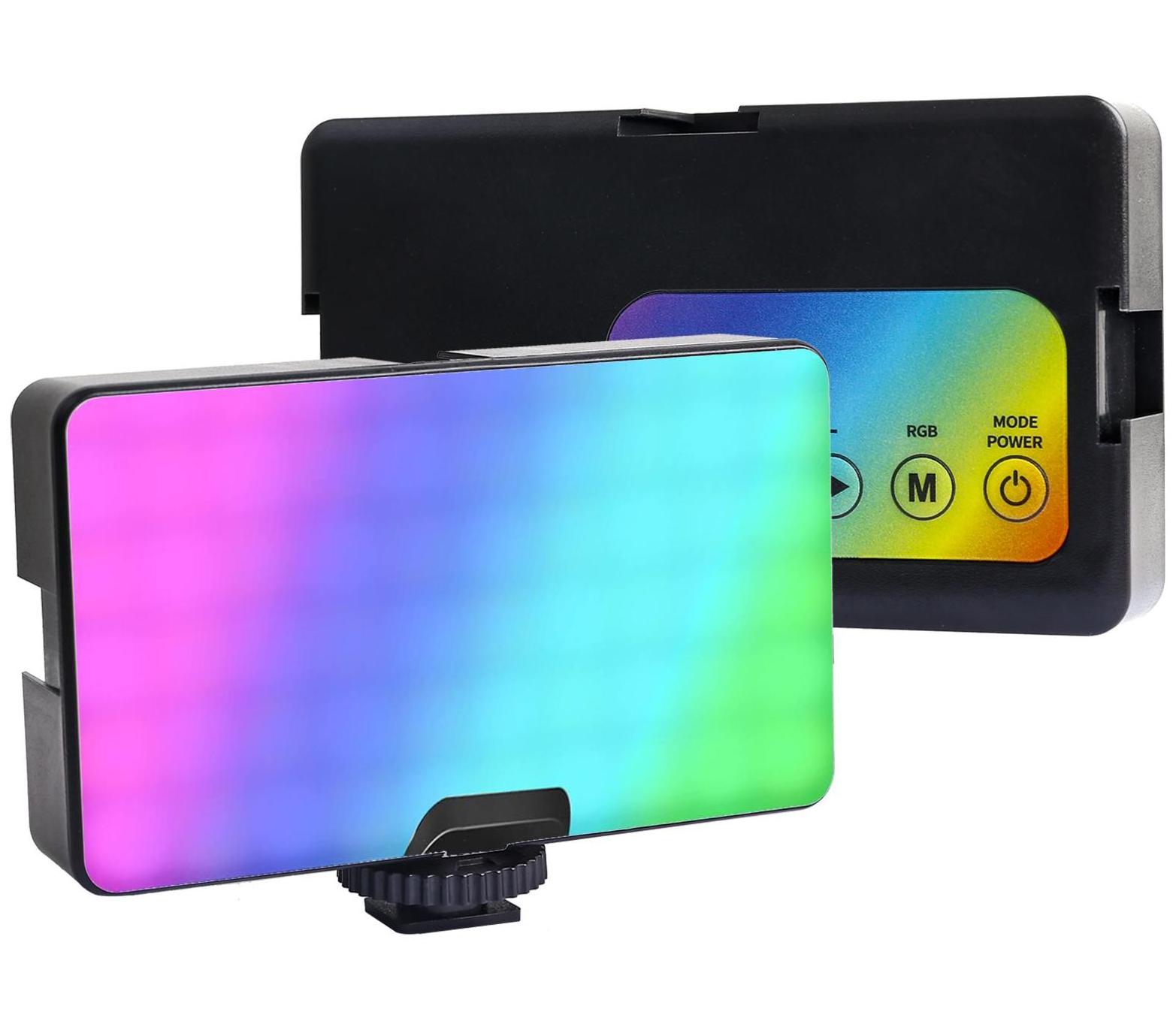 Adjustable  RGB LED Video Light  On-Camera Photography Light Panel