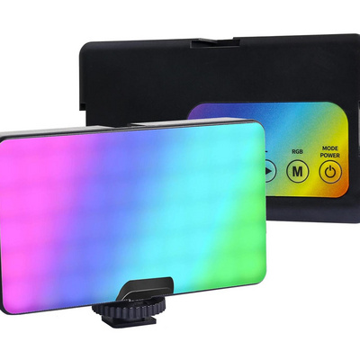 Adjustable  RGB LED Video Light  On-Camera Photography Light Panel