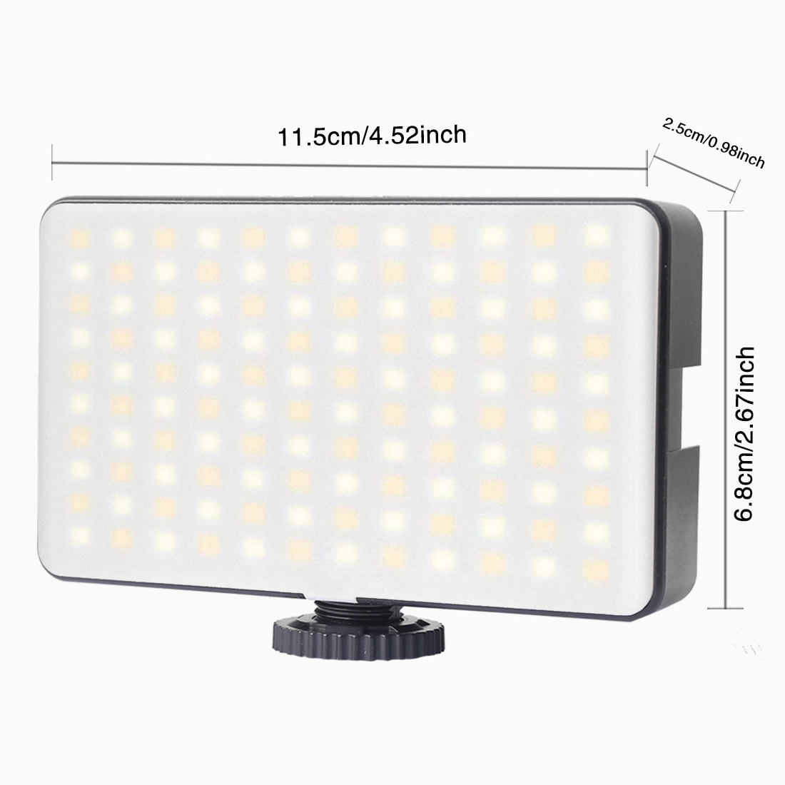 Adjustable  RGB LED Video Light  On-Camera Photography Light Panel