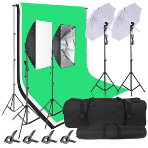 UEGOGO Tripod Light Stand for Softbox Photo Studio Photographic Lighting Flash Umbrellas stand with Green Black White Background