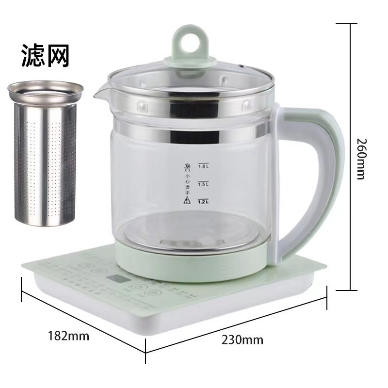 Multifunctional 1.8L Health Tea Maker Home cooker scented teapot black tea Automatic Glass Medicine Pot Split Electric Kettle