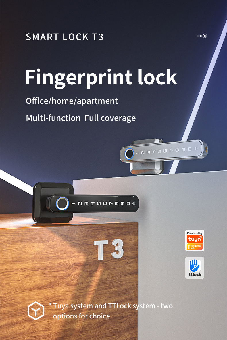 Smart Door Lock  Fingerprint  Keyless Entry Door Lock Electronic  WiFi  Lock with APP Control