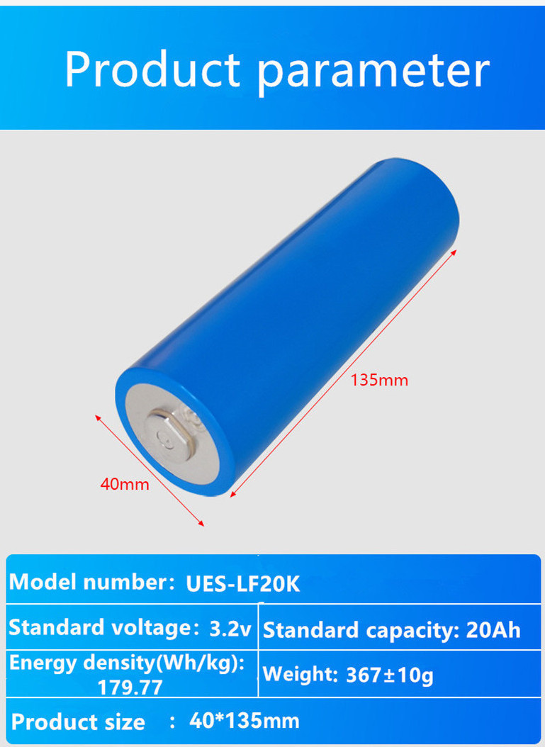 UESEN  3.2V 20Ah Cheapest 20x4 Fat Tire E Bike 20Ah Battery EU Stock Lifepo4 LFP Cell