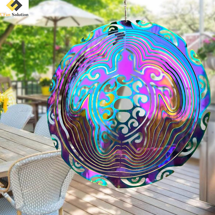 Turtle Garden Wind Spinners Outdoor Metal Decor for Patio Pool Lawn Balcony Sea Turtle Gifts for Women Men Mom Wife Friends