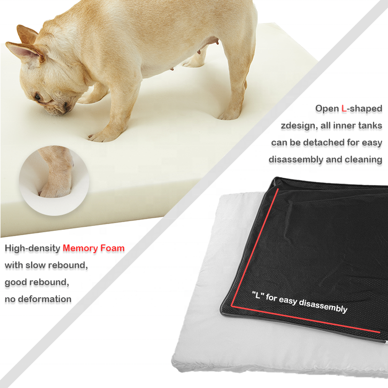 UFBemo Wholesale Faux Suede Removable Luxury Bed for Dogs Water Proof Memory Foam Dog Cushion Pet Sofa Dog Bed