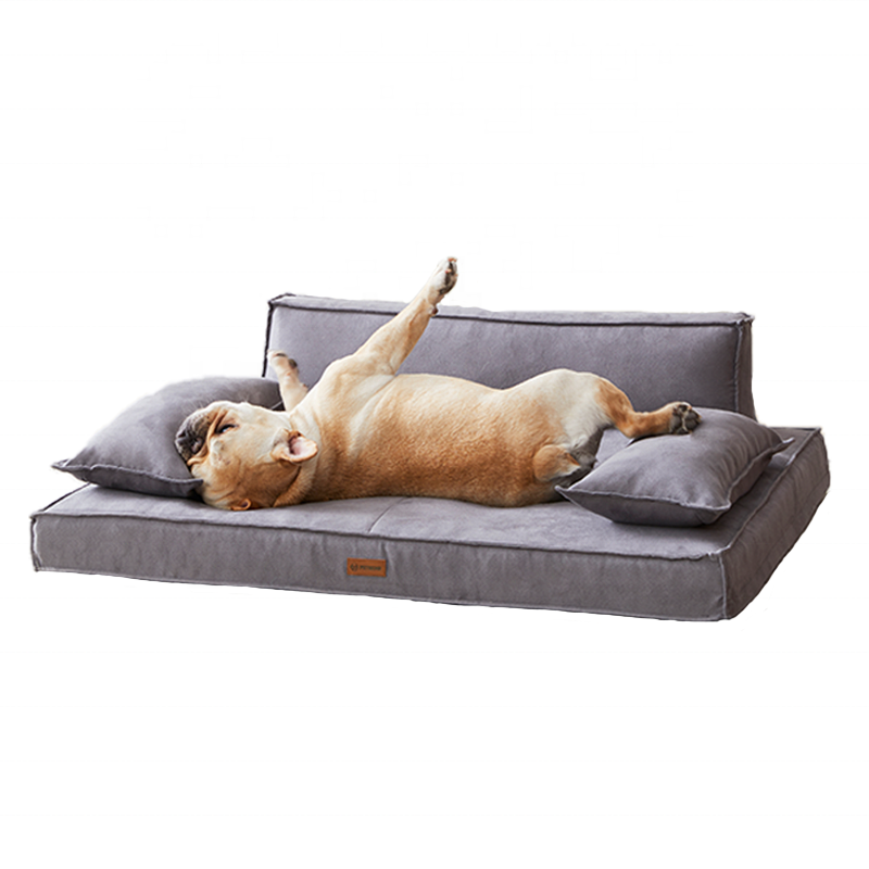 UFBemo Wholesale Faux Suede Removable Luxury Bed for Dogs Water Proof Memory Foam Dog Cushion Pet Sofa Dog Bed