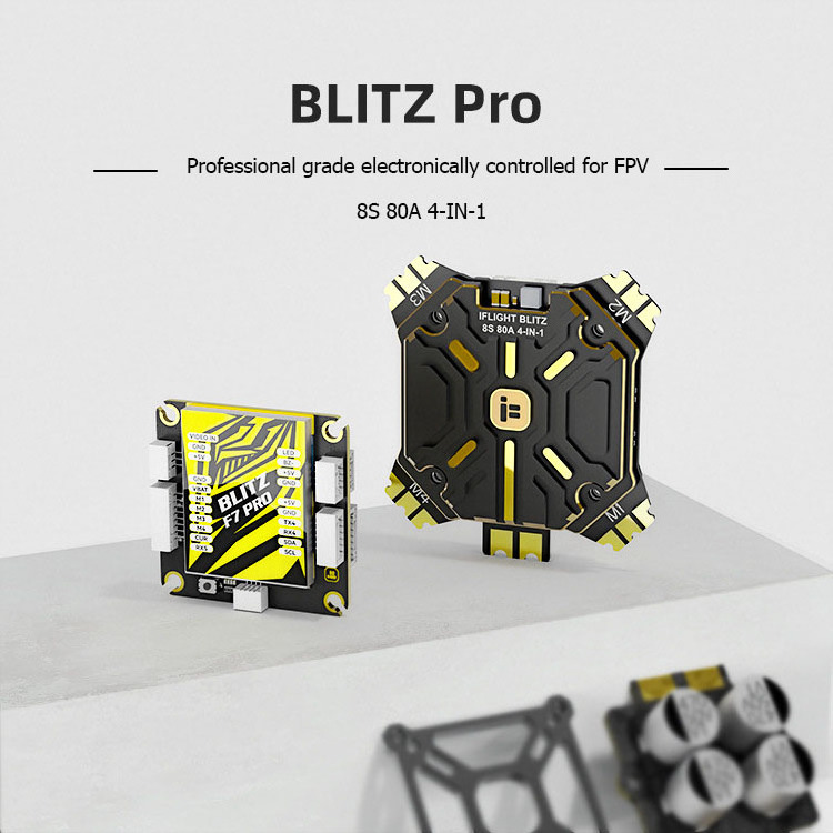 IFlight BLITZ F722 F7 Pro Flight Controller BMI270 512MB BlackBox W/ BLITZ E80A 4IN1 ESC DShot150/300/600 4-8S for RC FPV Drone