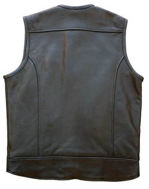 High Quality biker Customized fashion stylish motorbike Men's Leather Vest For men and woman