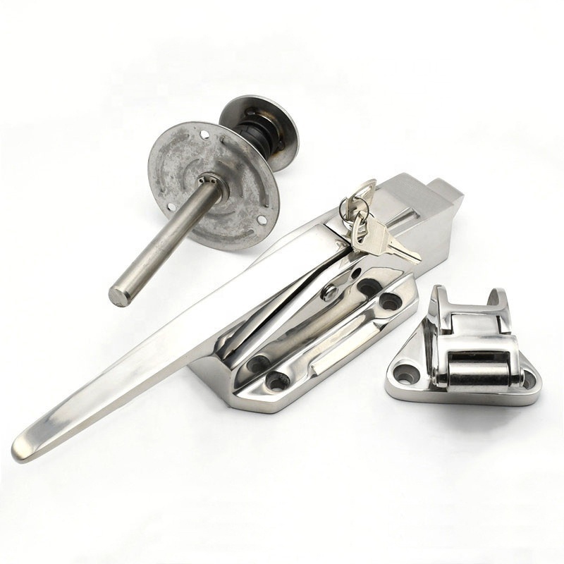 1178 304 Stainless Steel Cold Room Door Handle Lock Freezer Oven Handle Latch