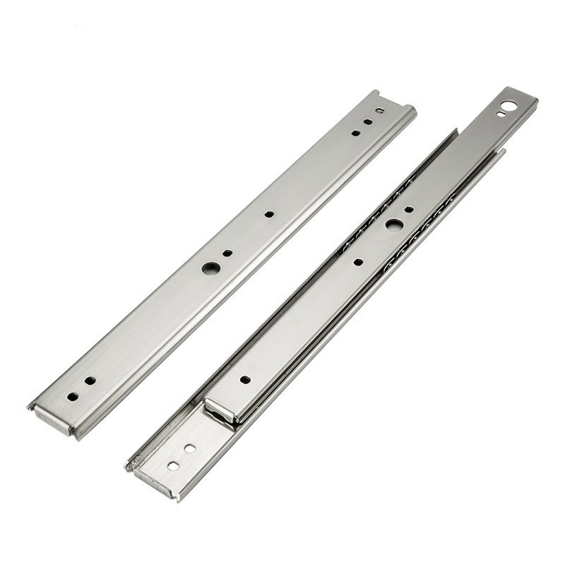 Replace SRX36 full pull-out double-layer steel ball three-section linear slide IDC07 medium-load three-section track guide