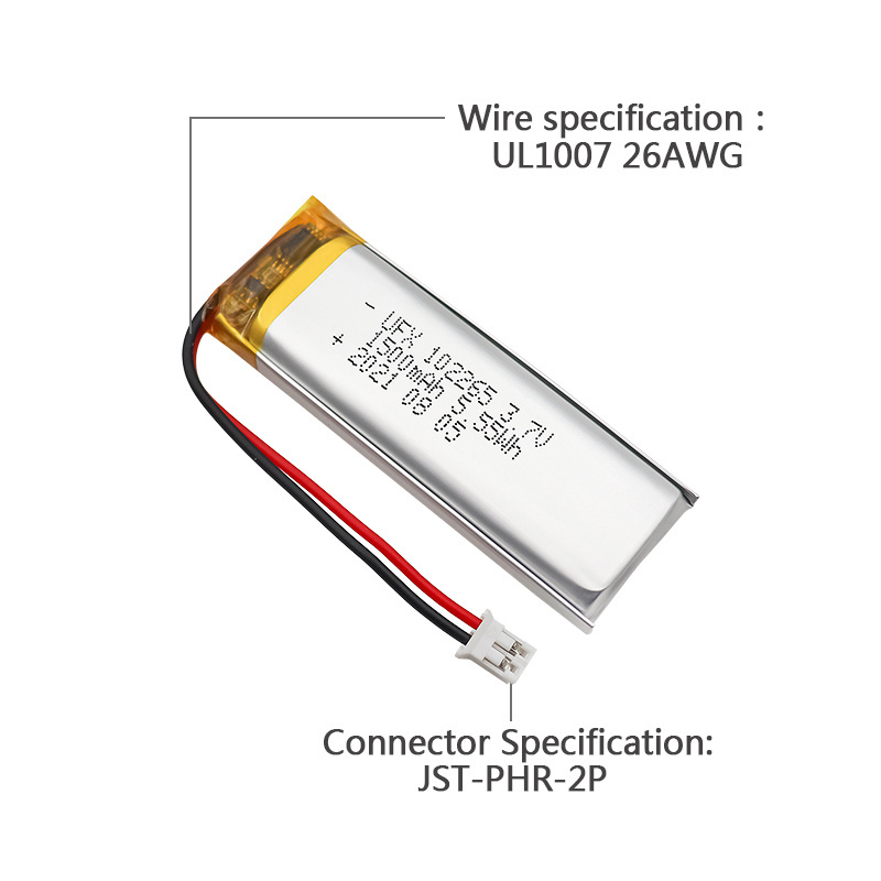 Manufactory Batteries Parallel UFX 102265 1500mAh 3.7V Professional Custom for Speaker Li-ion Battery