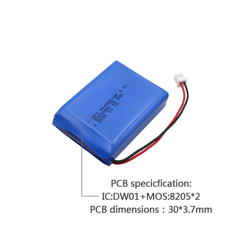 Lithium-ion Cell Wholesale Large Capacity Battery for Security Equipment UFX 904560-2P 6000mAh 3.7V Rechargeable Battery