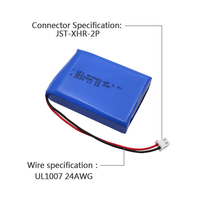 Lithium-ion Cell Wholesale Large Capacity Battery for Security Equipment UFX 904560-2P 6000mAh 3.7V Rechargeable Battery