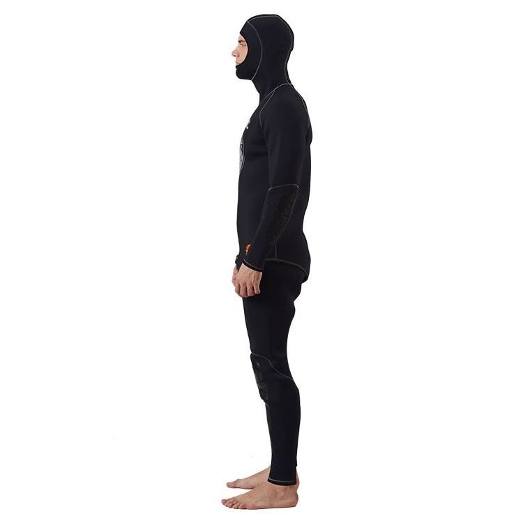 Black 5mm Wetsuit Scuba Diving Suit Men Neoprene Underwater hunting Surfing Front Zipper Spearfishing Suit