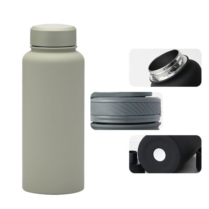 Custom 32oz soft Insulated vacuum touch rubber paint 1000ml flask thermal double wall stainless steel gym sport water bottle