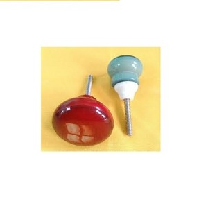 Best quality wood & resin knob red color Hot Sale Custom Size Cabinet Door Handle Knob for customized size top quality