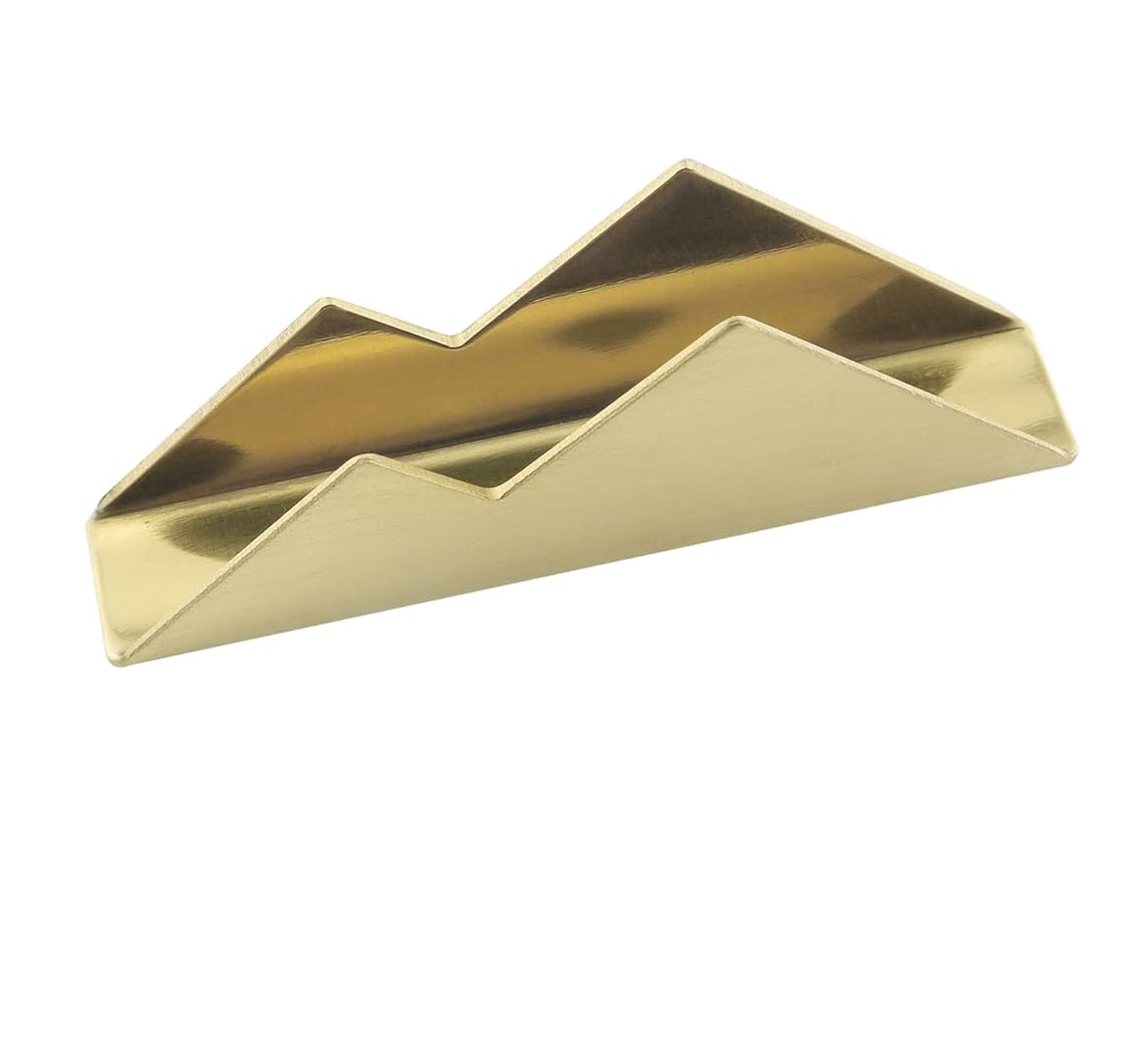 New Look brass business card stand Antique stainless steel brass table business card holder display most demanding