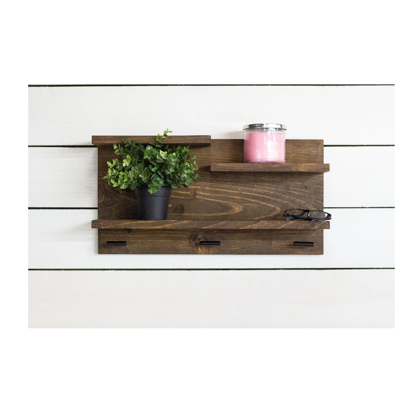 Amazing Quality Set of 2  Wood Wall Mount Wall Shelf top quality Used for Wall Decoration Bathroom Living Room Decor