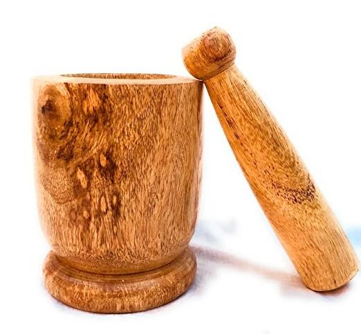 Physical wood mortar & pestle Cheap Granite Amazing Design Kitchen Wood Natural Bamboo Garlic Masher best selling