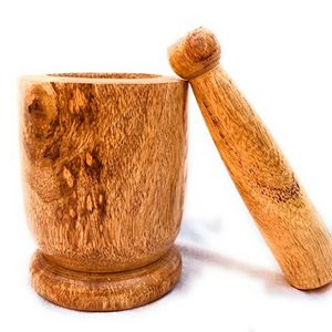 Physical wood mortar & pestle Cheap Granite Amazing Design Kitchen Wood Natural Bamboo Garlic Masher best selling