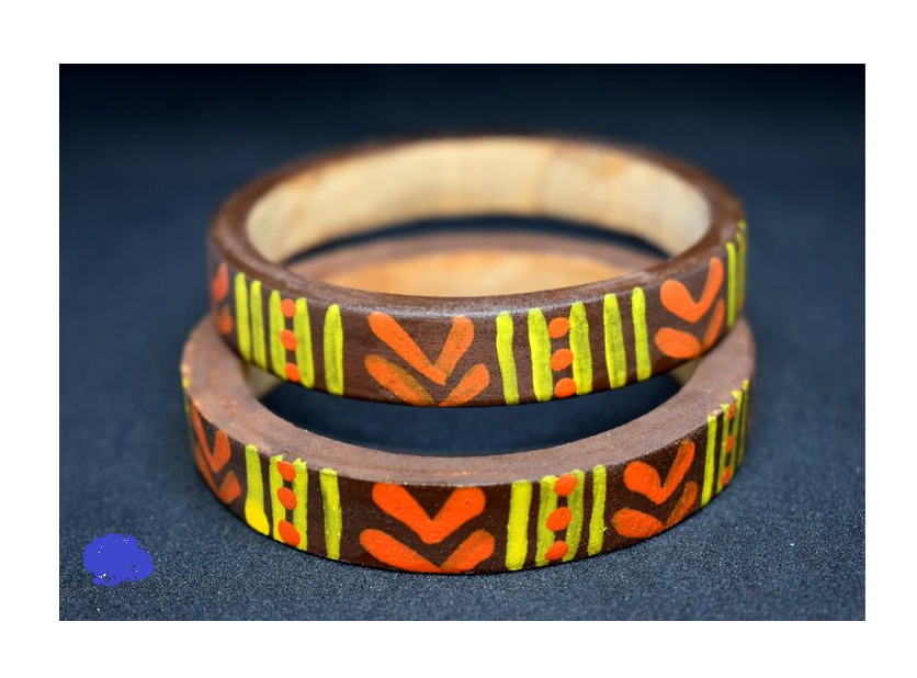 latest high class wood Painted bangle Women Girls fashion bangle and customized packing Made in India