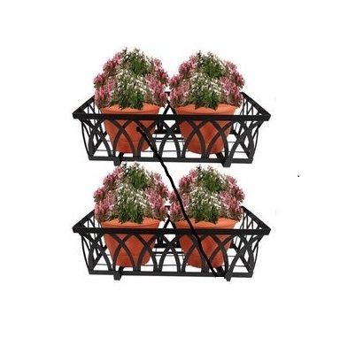 Window decorative Wall Hanging Railing Planter Flower Pot Hanging Baskets Holder Balcony  best quality Planter