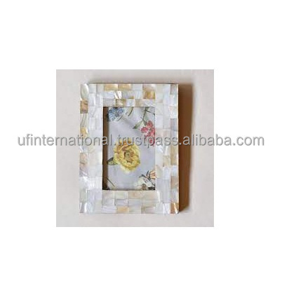 100% Best quality Mother of pearl top photo frame movable home decoration mirror frame for decorative use hot product