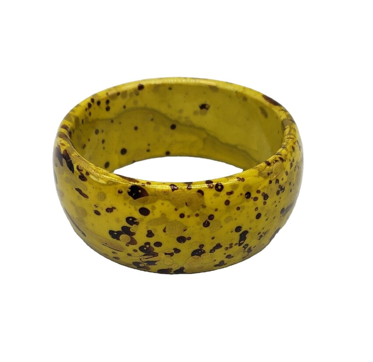 Attractive Design Wood Printed Bangle Best Looking Accessories For Sister Mother Birthday Gift At Affordable Price