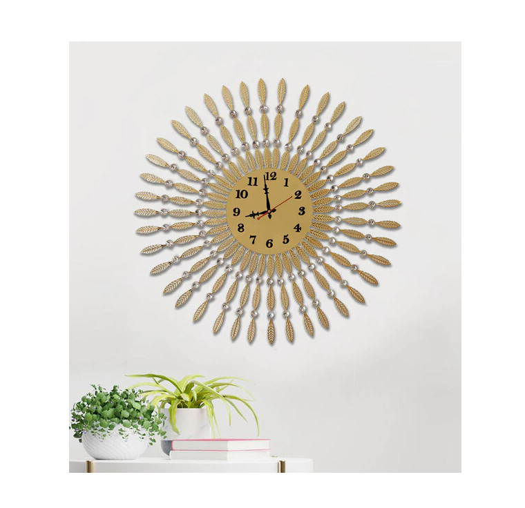 Exclusive Design Metal Wall Clock Unique Design For Living Room Bedroom Stylish Wall Clock  At Lowest Cost