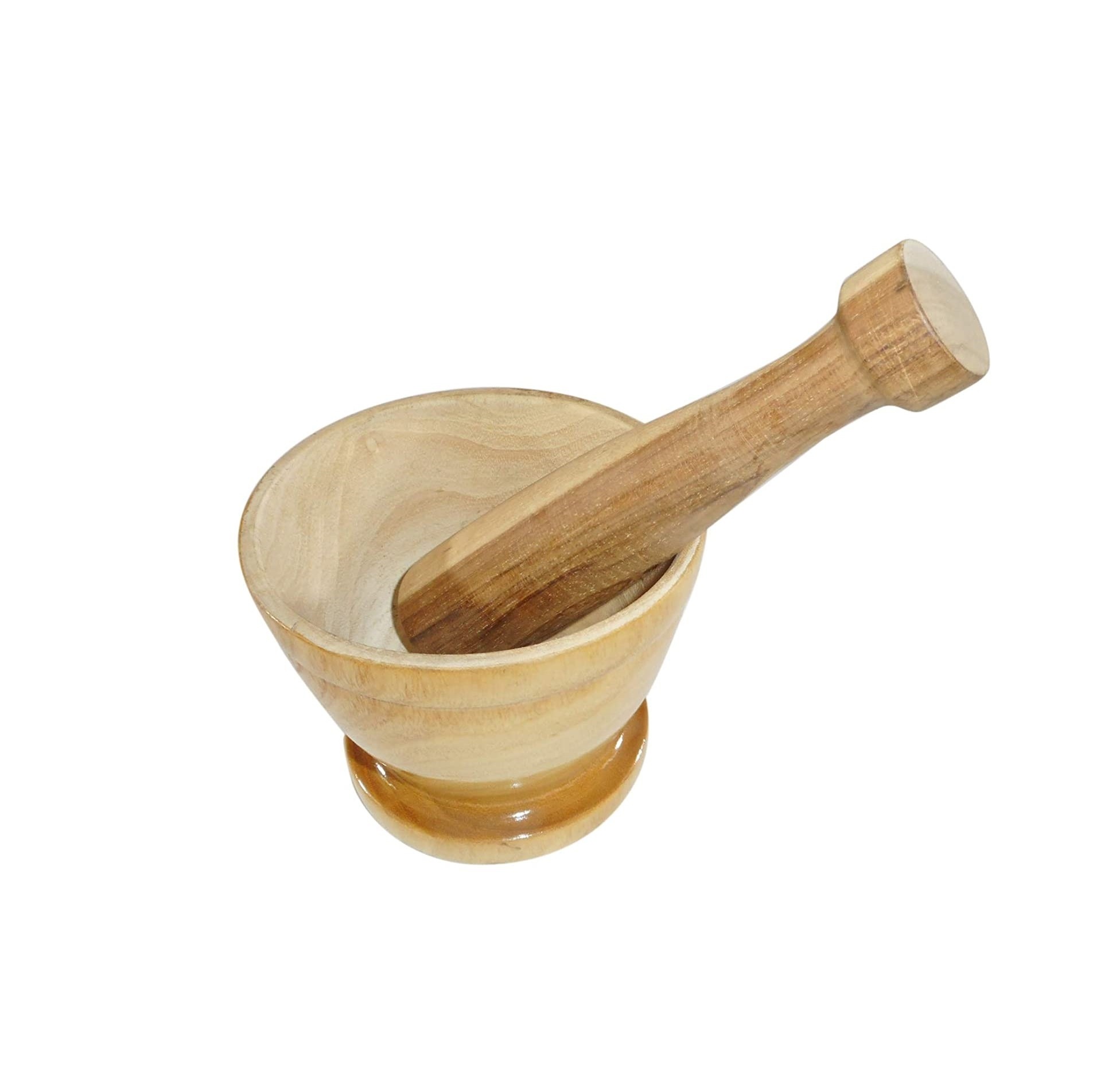 Antique Olive Wood Mortar and Pestle Set Garlic Pepper Herb Spice Pellet Grinder Wood Guacamole Maker for hot selling