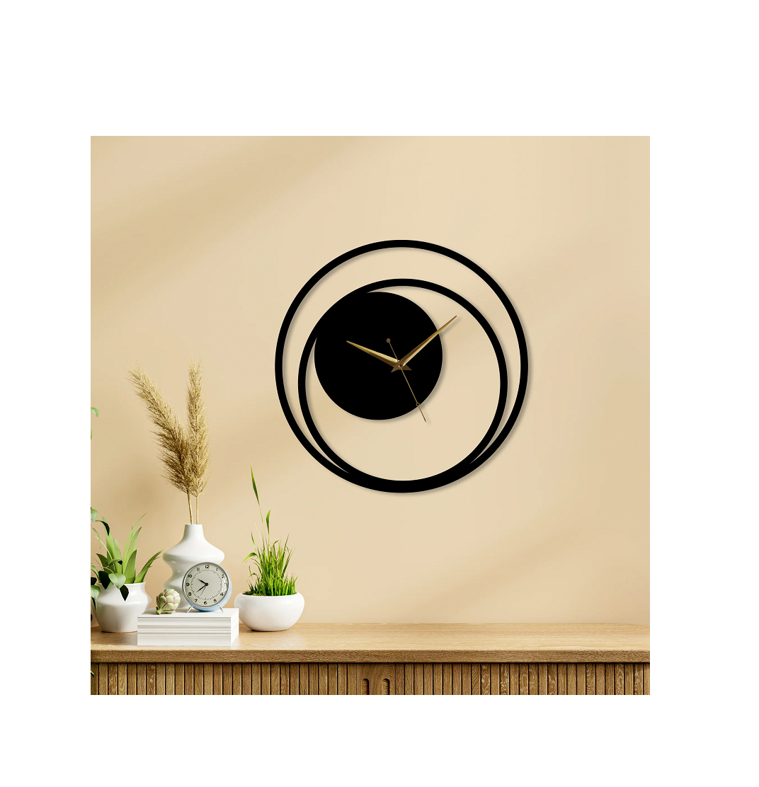 Exclusive Design Metal Wall Clock Unique Design For Living Room Bedroom Stylish Wall Clock  At Lowest Cost