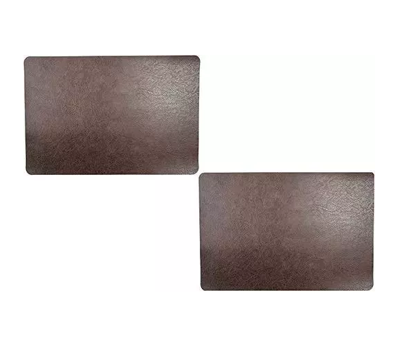 Standard Quality Sublimation Blank Leather table Plate mats for restaurant plastic placemat dining plate dish mat Unique design