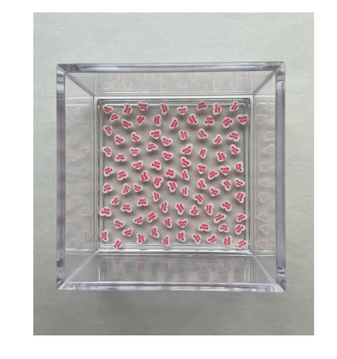 Transparent Square Clear Acrylic Trays Insert Handle Food Serving Tray for kitchenware and restaurants and selling