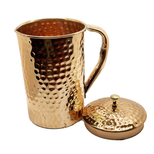 Luxury design Copper Ayurvedic Jug with Large Storing Space table decoration Designer Metal Jug At competitive price