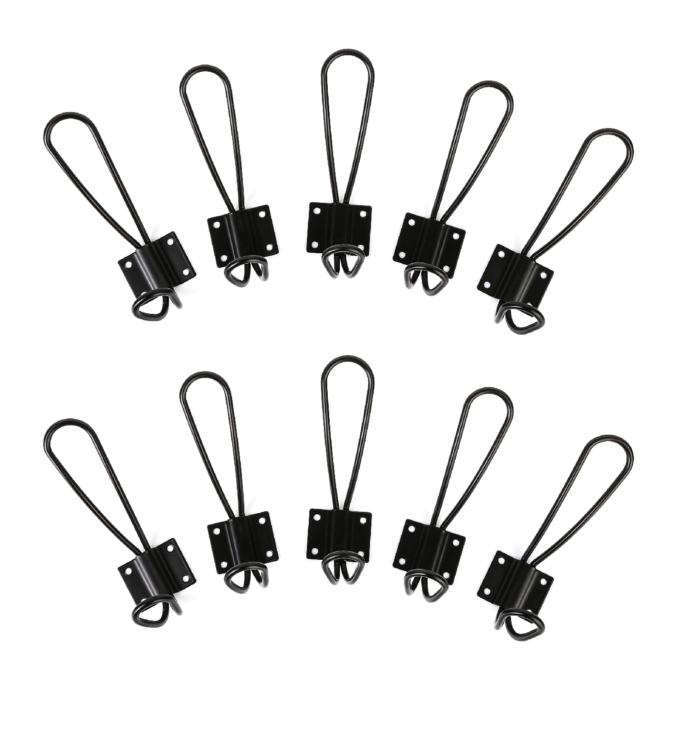 High Quality Creative Matte Black Towel Hooks Premium Adhesive Wall Hook Holder Wall Mount Hooks For top selling