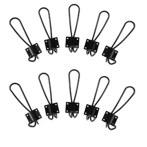 High Quality Creative Matte Black Towel Hooks Premium Adhesive Wall Hook Holder Wall Mount Hooks For top selling